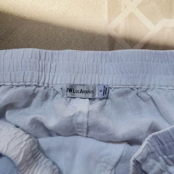 Johnny Was MARIPOSA White Linen Embroidered Cargo Pant Size Large - Picture 3 of 7